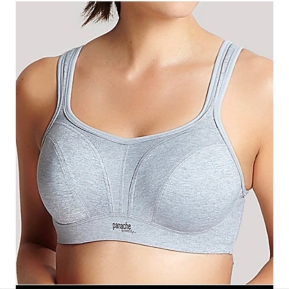 Panache Ultimate High Impact Underwire Full Coverage Gray 5021 Sports Bra 34D